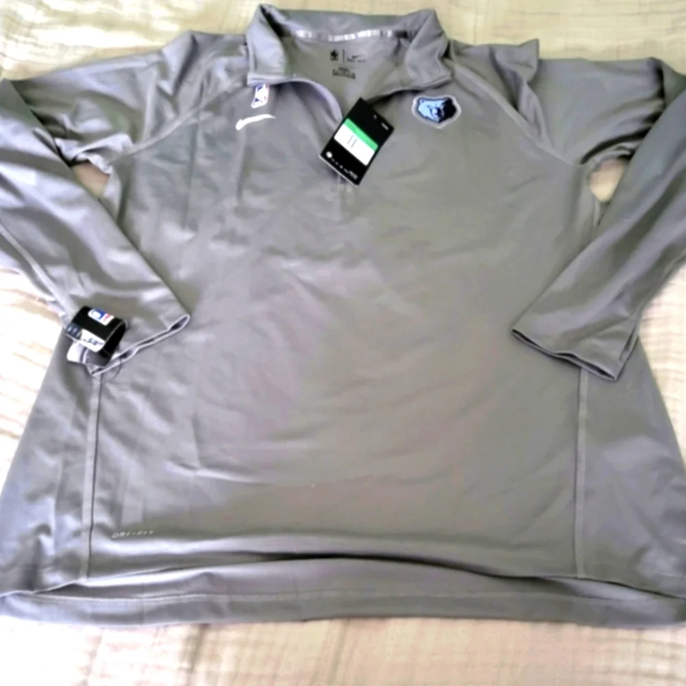 Nike Memphis Grizzlies Women XL Tall Quarter Zip Lightweight Sweater 042025 - Picture 1 of 7